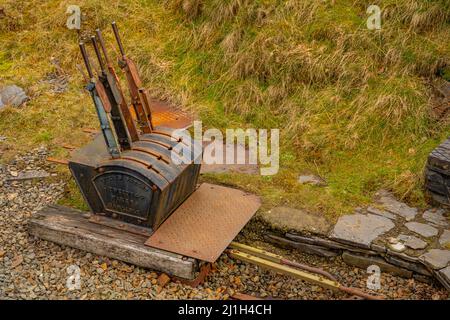 Point Leavers auf der Welsh Mountain Railway in Dduallt auf der Ffestiniog Railway Stockfoto