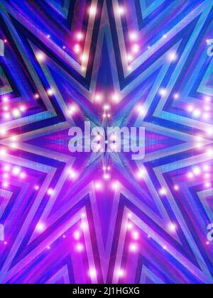 Ein abstraktes, funkelndes Starburst-Hintergrundbild. Stockfoto