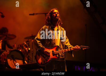Sao Paulo, Brasilien. 25. März 2022. The Strokes during Lollapalooza Brasil 2022 music Festival at Autódromo Interlagos in São Paulo this Friday, March 25 Credit: Brazil Photo Press/Alamy Live News Stockfoto
