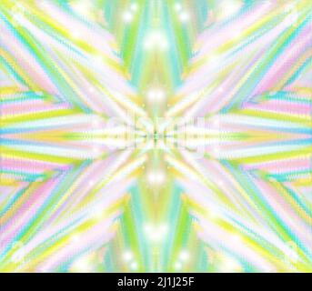 Ein abstraktes, funkelndes Starburst-Hintergrundbild. Stockfoto