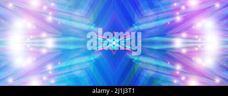 Ein abstraktes, funkelndes Starburst-Hintergrundbild. Stockfoto