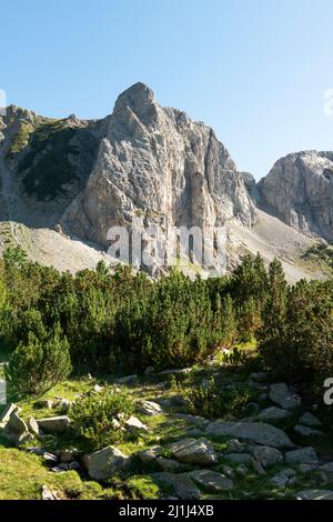 Der majestätische Sinanitsa Lateral Ridge aus Marmor im Pirin Nationalpark und Naturschutzgebiet, Pirin Berg, Bulgarien, Balkan, Europa Stockfoto