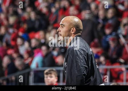 25. März 2022, Cork, Irland - Simon Zebo beim United Rugby Championship Spiel zwischen Munster (51) und Benetton (22) Stockfoto