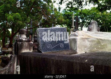 Grab auf dem historischen Toowong Friedhof in Brisbane Australien Stockfoto