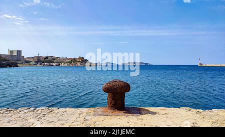 Chateau d'If, Festung und ehemaliges Gefängnis auf der le d'If, der kleinsten Insel des Frioul-Archipels in der Nähe von Marseille im Südosten Frankreichs Stockfoto