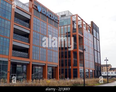 Barclays Bank, neues Flagship Office Campus, Tradeston, Glasgow, Schottland, Großbritannien Stockfoto