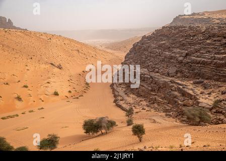 Blick auf den Tifoujar Pass, Mauretanien Stockfoto