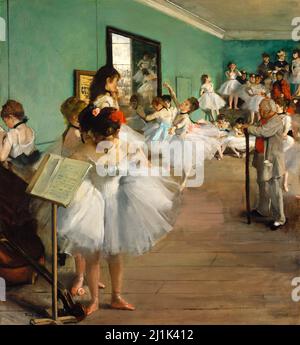 Die Tanzklasse (1874) Gemälde in hoher Auflösung von Edgar Degas. Stockfoto