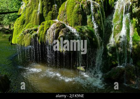 Der Bigar Wasserfall, Naturschutzgebiet in den Anina Bergen Stockfoto