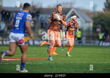 Leeds, England - 26.. März 2022 - Joe Westerman von Castleford Tigers in Aktion. Rugby League Betfred Challenge Cup Leeds Rhinos vs Castleford Tigers im Headingley Stadium, Leeds, Großbritannien Dean Williams Stockfoto