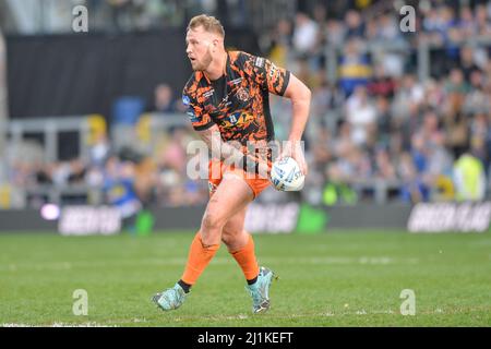 Leeds, England - 26.. März 2022 - Joe Westerman von Castleford Tigers in Aktion. Rugby League Betfred Challenge Cup Leeds Rhinos vs Castleford Tigers im Headingley Stadium, Leeds, Großbritannien Dean Williams Stockfoto