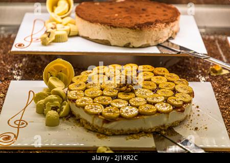 Türkische Desserts. Türkische Republik Nordzypern (TRNC) Stockfoto