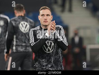 Sinsheim, Deutschland. 26. März 2022. 26. März 2022, PreZero Arena, Sinsheim, Freundschaftsspiel Deutschland gegen Israel, im Bild David Raum (Deutschland) Quelle: dpa/Alamy Live News Stockfoto