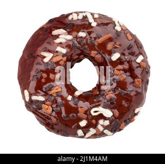 Donut Pfad isoliert auf weiß Stockfoto