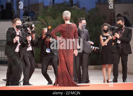 Venedig, Italien. 08. September 2021. Jamie Lee Curtis bei der Halloween Kills Premiere, 78. Venice Festival Stockfoto