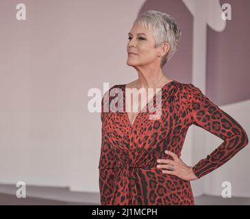 Venedig, Italien. 08. September 2021. Jamie Lee Curtis bei der Halloween Kills Premiere, 78. Venice Festival Stockfoto
