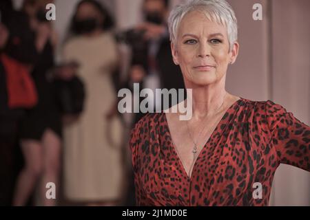 Venedig, Italien. 08. September 2021. Jamie Lee Curtis bei der Halloween Kills Premiere, 78. Venice Festival Stockfoto