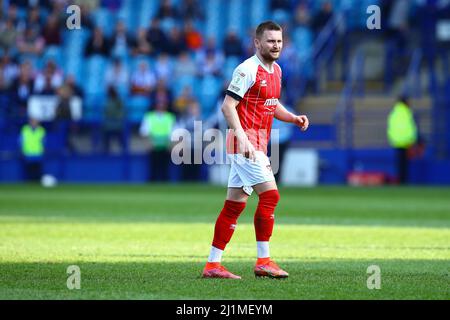 Hillsborough, Sheffield, England - 26.. März 2022 Alfie May (10) of Cheltenham - During the game Sheffield Wednesday V Cheltenham Town, Sky Bet League One, 2021/22, Hillsborough, Sheffield, England - 26.. März 2022 Credit: Arthur Haigh/WhiteRosePhotos/Alamy Live News Stockfoto