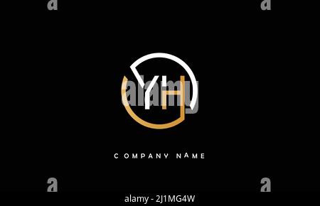YH- oder hy-Alphabete Buchstaben Logo-Monogramm Stock Vektor
