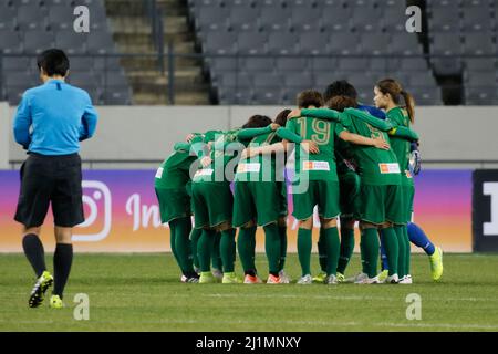 28. Nov 2019-Yongin, Südkorea-Nippon TV Belaza of Japan Spieler-Action während eines Women's Club Championship 2019-FIFA/AFC Pilot Tournament im Yongin Citizens Park in Yongin, Südkorea. Stockfoto