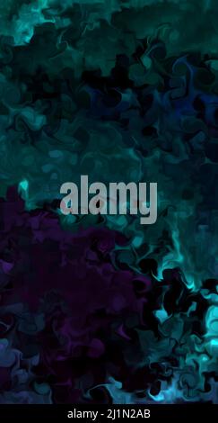 Eine farbenfrohe, abstrakte, flüssige Kunst, ideal für Hintergründe oder Tapeten Stockfoto