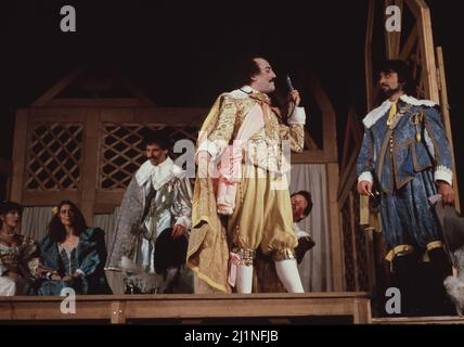 MORETO , AGUSTIN. ESCRITOR ESPÑOL . MADRID 1618 - 1669. TEATRO.“ EL LINDO DON DIEGO ' , REPRESENTACION TEATRAL EN MADRID , AÑO 1981. Stockfoto