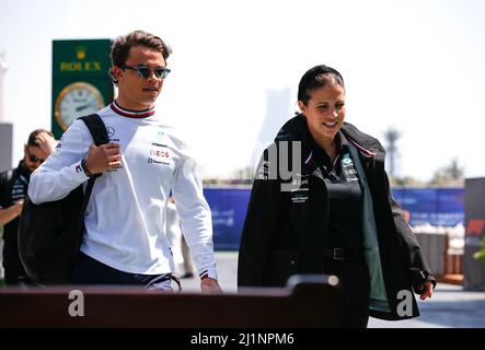 DE VRIES Nyck (NED), Reservefahrer des Mercedes AMG F1 Teams, Portrait während des Formel 1 STC Saudi Arabian Grand Prix 2022, 2. Runde der FIA Formel 1 Weltmeisterschaft 2022, auf dem Jeddah Corniche Circuit, vom 25. Bis 27. März 2022 in Jeddah, Saudi Arabien - Foto DPPI Stockfoto