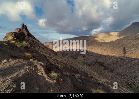 seascape. Agaete. Westküste von Gran Canaria. Kanarische Inseln Stockfoto