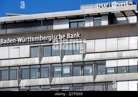 Gebäude der Baden-Württembergischen Bank, Teil der Landesbank Baden-Württemberg, am Schlossplatz in Stuttgart, Baden-Württemberg, Deutschland. Stockfoto