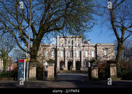 Das Union Theological College, das theologische College der Presbyterianischen Kirche in Irland, Belfast, Nordirland. Stockfoto