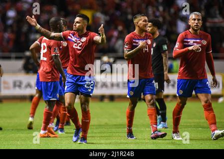 SAN JOSE, Costa Rica: Ronald Matarrita, costarican-Spieler, während des Costa-Rica-Sieges 1-0 über Kanada in den CONCACAF FIFA World Cup Qualifiers auf Stockfoto