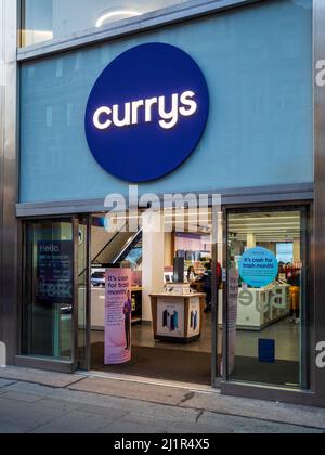 Currys Store London - Currys Electrical Retailer Shop in Central London. Stockfoto