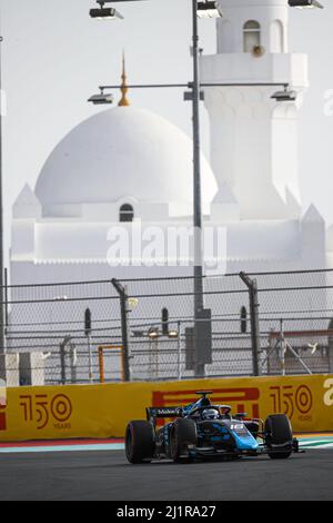 16 NISSANY Roy (isr), DAMS, Dallara F2, Aktion während des 2.. Rundes der FIA Formula 2 Championship 2022 vom 25. Bis 27. März 2022 auf dem Jeddah Corniche Circuit, in Jeddah, Saudi-Arabien - Foto: Antonin Vincent/DPPI/LiveMedia Stockfoto