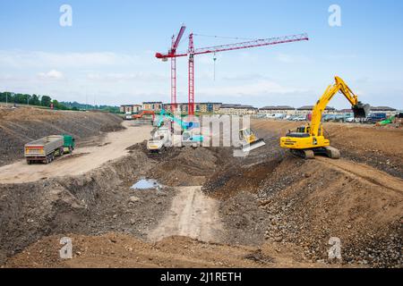 Räumung des Standorts Stockfoto