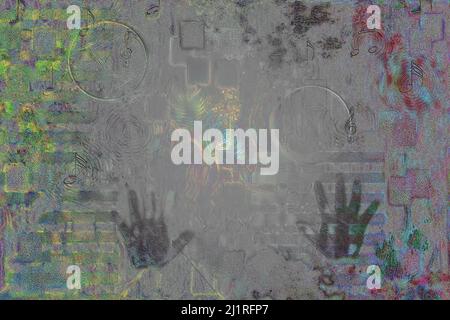 Die Szene des Klangs. 3D Rendern Stockfoto