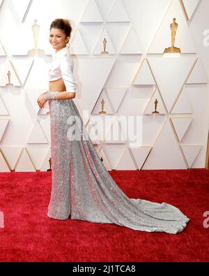 LOS ANGELES - MAR 27: Zendaya Coleman bei den Academy Awards 94. im Dolby Theater am 27. März 2022 in Los Angeles, CA Stockfoto