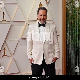 Los Angeles, Usa. 28. März 2022. Denis Villeneuve kommt am Sonntag, den 27. März 2022, zu den jährlichen Academy Awards 94. im Dolby Theater in der Hollywood-Sektion von Los Angeles an. Foto von Jim Ruymen/UPI Credit: UPI/Alamy Live News Stockfoto