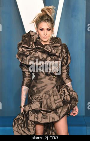 Paris Jackson nimmt an der Vanity Fair Oscar Party im Wallis Annenberg Center for the Performing Arts in Beverly Hills, Los Angeles, Kalifornien, USA Teil. Bilddatum: Sonntag, 27. März 2022. Stockfoto