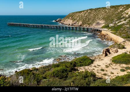 Stenhouse Bay Jetty, South Yorke Peninsula, South Australia, Australien Stockfoto