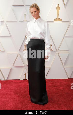 Los Angeles, Kalifornien. 27. März 2022. Uma Thurman bei der Ankunft für die Academy Awards 94. - Arrivals 3, Dolby Theater, Los Angeles, CA 27. März 2022. Kredit: Priscilla Grant/Everett Collection/Alamy Live Nachrichten Stockfoto