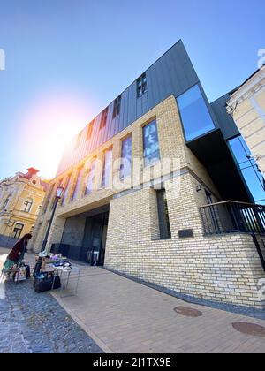 Theatergebäude auf Podil in Kiew. Ukraine Stockfoto