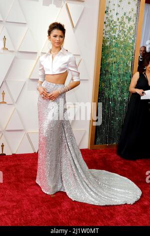LOS ANGELES - MAR 27: Zendaya Coleman bei den Academy Awards 94. im Dolby Theater am 27. März 2022 in Los Angeles, CA (Foto: Katrina Jordan/Sipa USA) Stockfoto