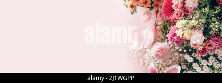 Viele verschiedene Blumen Stockfoto