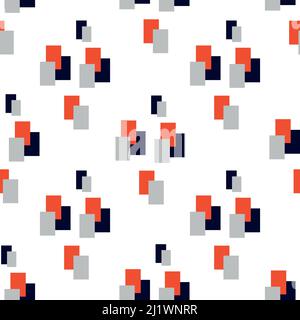 Nahtloses Vektormuster. Moderne, stylische Textur. Wiederholte geometrische Kacheln mit sechseckigen Elementen Stock Vektor