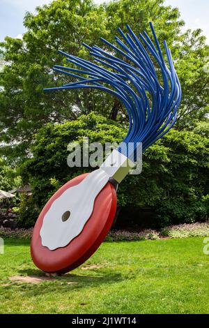 Eine vertikale Aufnahme von National Gallery of Art Sculpture Garden, Washington, DC, USA Stockfoto