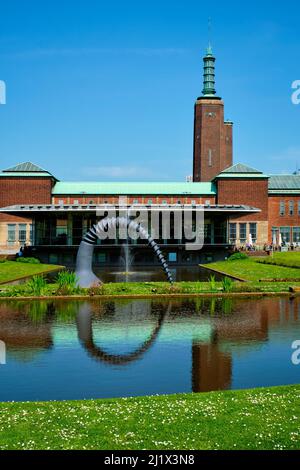 Museum Boijmans Van Beuningen Kunstmuseum in Rotterdam in den Niederlanden. Stockfoto