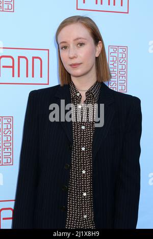 Pasadena, USA. 26. März 2022. Hannah Einbinder bei der Eröffnungsnacht Performance von 'ANN' im Pasadena Playhouse am 26. März 2022 in Pasadena, CA (Foto von Katrina Jordan/Sipa USA) Quelle: SIPA USA/Alamy Live News Stockfoto