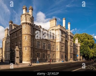 Außenansicht façade Basis der Finsbury Barracks der Honourable Artillery Company. City Road, London. Stockfoto