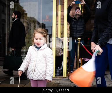 St. Patricks Day London, 13. März 2022 Stockfoto