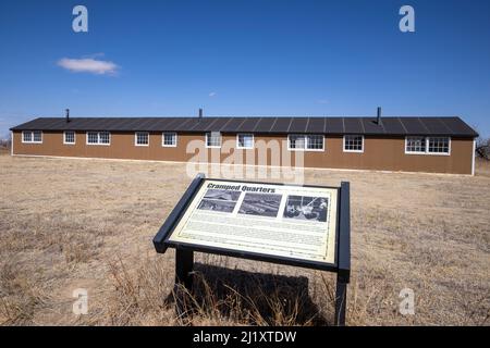 Das Granada war Relocation Center, das den Internierten als Camp Amache bekannt war, war ein japanisches amerikanisches Konzentrationslager im Südosten Colorados Stockfoto